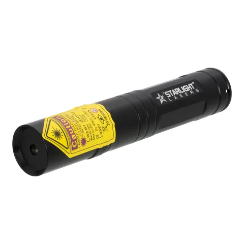 Violetter Laserpointer kompakt V2 Pro von der Seite gesehen